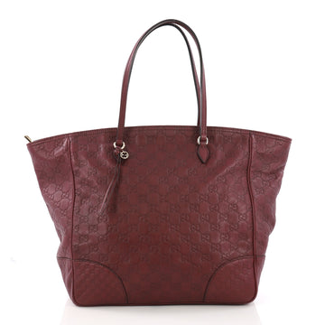 Gucci Bree Tote Guccissima Leather Medium Red 389774