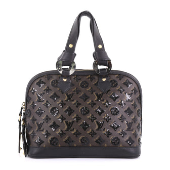 Louis Vuitton Alma Handbag Limited Edition Monogram Eclipse Sequins PM Brown 389791
