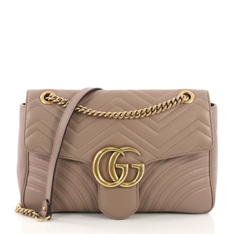 Gucci GG Marmont Flap Bag Matelasse Leather Medium 390103