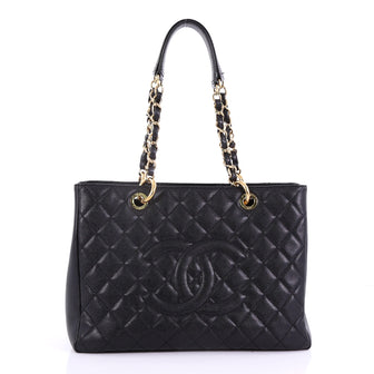 Chanel Model: Grand Shopping Tote Quilted Caviar Black 39064/2
