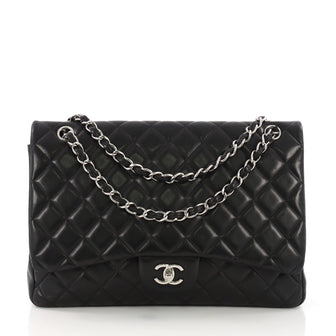 Chanel Classic Single Flap Bag Quilted Lambskin Maxi 3907411