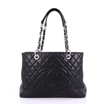 Chanel Model: Grand Shopping Tote Quilted Caviar Black 39092/1