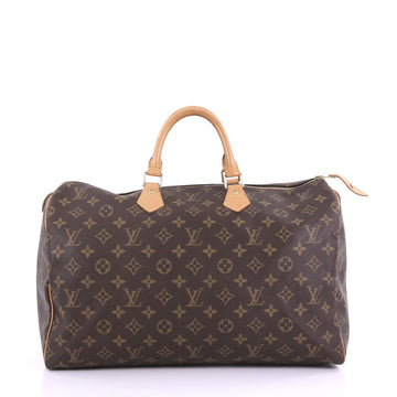 Louis Vuitton Speedy Handbag Monogram Canvas 40 Brown 3910815