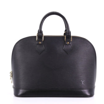 Louis Vuitton Vintage Alma Handbag Epi Leather PM Black 3910831