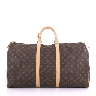 Louis Vuitton Keepall Bag Monogram Canvas 55 Brown 3910838