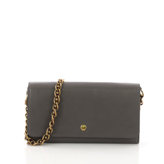 Louis Vuitton Sarah Chain Wallet Boudoir Leather Gray 3910839