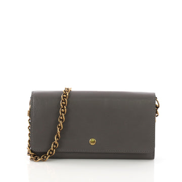 Louis Vuitton Sarah Chain Wallet Boudoir Leather Gray 3910839
