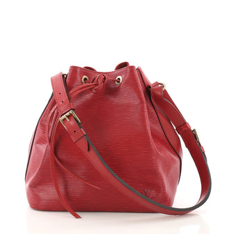 Louis Vuitton Petit Noe Handbag Epi Leather Red 391083