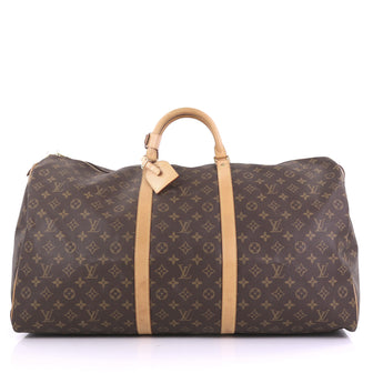 Louis Vuitton Keepall Bag Monogram Canvas 60 Brown 391085