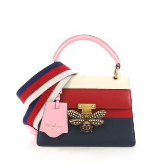 Gucci Queen Margaret Top Handle Bag Colorblock Leather Small 391116