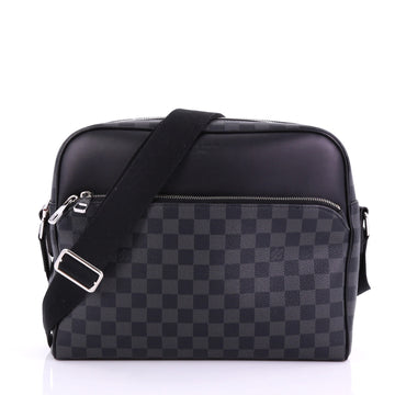 Louis Vuitton Dayton Reporter Damier Graphite MM Black 391151