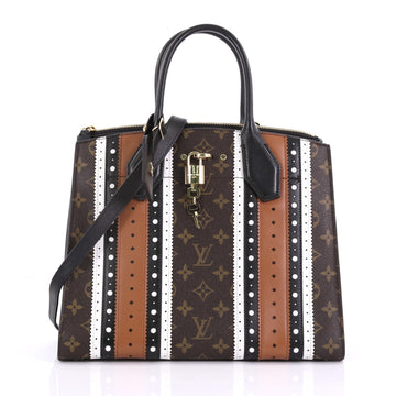 Louis Vuitton City Steamer Handbag Limited Edition Brogue 391182