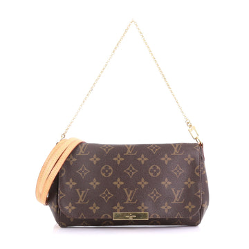 Louis Vuitton Favorite Handbag Monogram Canvas MM Brown 391253