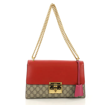 Gucci Padlock Shoulder Bag GG Coated Canvas and Leather 391256