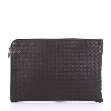 Bottega Veneta VN Document Case Intrecciato Nappa Brown 391271