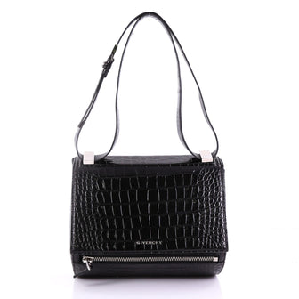 Givenchy Pandora Box Handbag Crocodile Embossed Leather 391312