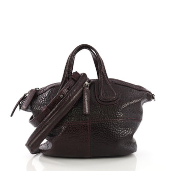 Givenchy Nightingale Crossbody Bag Leather Micro Purple 391313