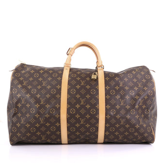 Louis Vuitton Keepall Bag Monogram Canvas 60 Brown 3913813