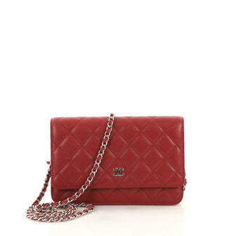 Chanel Wallet on Chain Quilted Caviar Red 3913814