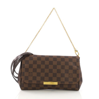 Louis Vuitton Favorite Handbag Damier MM Brown 391391