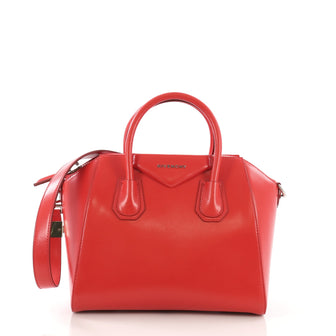Givenchy Antigona Bag Glazed Leather Small Red 391402