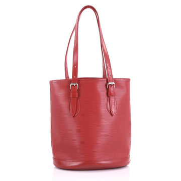 Louis Vuitton Petit Bucket Bag Epi Leather Red 391411