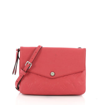 Louis Vuitton Twice Handbag Monogram Empreinte Leather Pink 391422