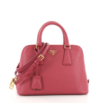 Prada Promenade Handbag Saffiano Leather Small Pink 39149103