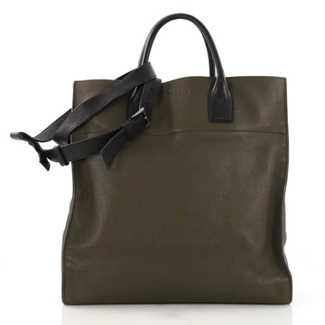 Prada Bicolor Convertible Open Tote Vitello Daino Tall 3914914