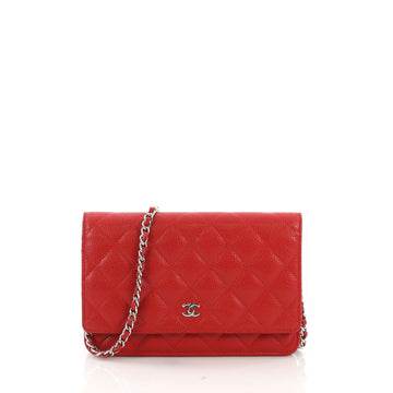 Chanel Wallet on Chain Quilted Caviar Red 3914937