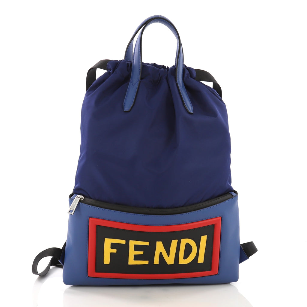 FENDI Monster Vocabulary Blue Nylon Backpack Bag NEW Fendi | Bags | Fendi Monster Vocabulary Blue Nylon Backpack  main image 3