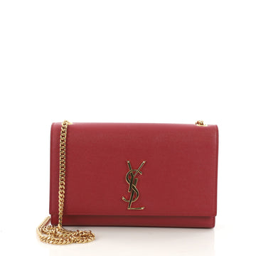 Saint Laurent Classic Monogram Crossbody Bag Grainy Leather Medium