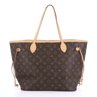 Louis Vuitton Neverfull Tote Monogram Canvas MM Brown 3914954