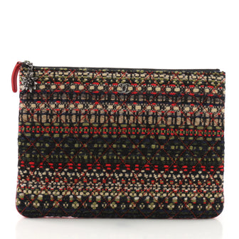 Chanel Paris-Salzburg O Case Clutch Quilted Tweed and 3914965