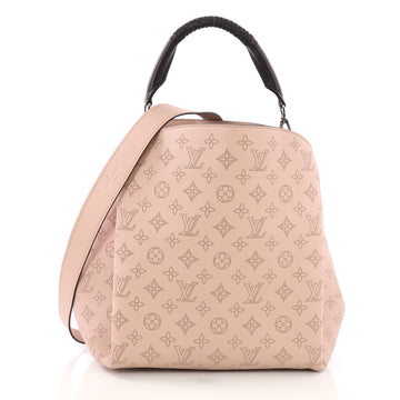 Louis Vuitton Babylone Handbag Mahina Leather PM Pink 3914976