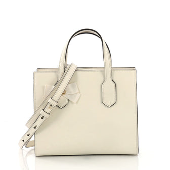 Gucci GG Ribbon Tote Leather Small White 3914988
