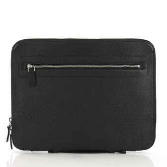 Louis Vuitton Vladimir Portfolio Bag Taiga Leather Black 391498