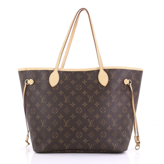 Louis Vuitton Neverfull Tote Monogram Canvas MM Brown 391499