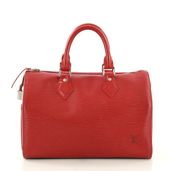 Louis Vuitton Speedy Handbag Epi Leather 25 Red 391551