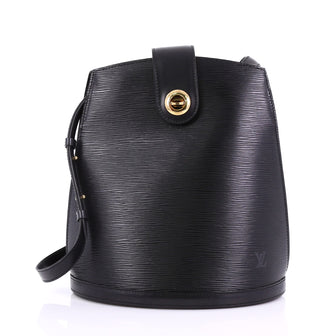 Louis Vuitton Cluny Shoulder Bag Epi Leather Black 391583