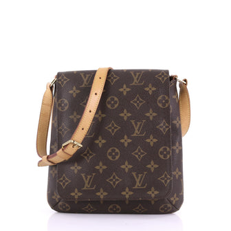Louis Vuitton Musette Salsa Handbag Monogram Canvas PM Brown 3915841
