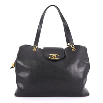 Chanel Model: Vintage Supermodel Weekender Bag Caviar Large Black 39158/46