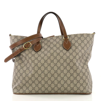 Gucci Convertible Soft Tote GG Coated Canvas Medium 3915851