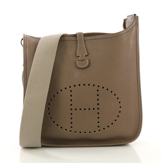 Hermes Evelyne Crossbody Gen II Clemence PM Neutral 3915855