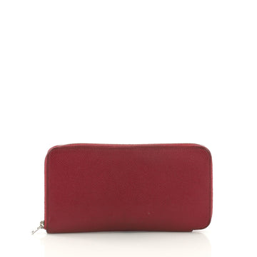 Hermes Azap Zip Around Wallet Silk'in Epsom Long Red 3915859