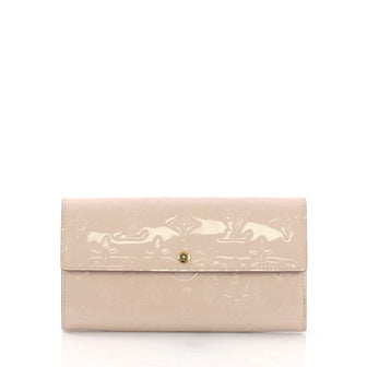Louis Vuitton Sarah Wallet Monogram Vernis Pink 391585