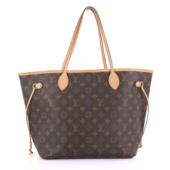Louis Vuitton Neverfull NM Tote Monogram Canvas MM Brown 391588
