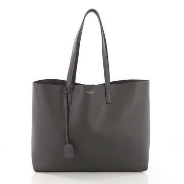 Saint Laurent Shopper Tote Leather Large Gray 391671