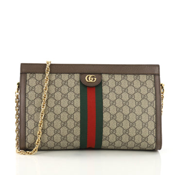 Gucci Ophidia Chain Shoulder Bag GG Coated Canvas Medium 3917701