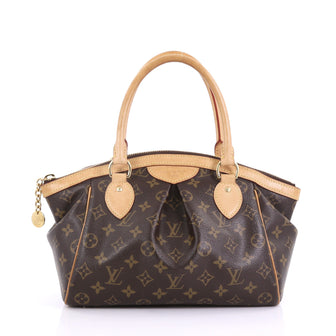 Louis Vuitton Tivoli Handbag Monogram Canvas PM Brown 392061